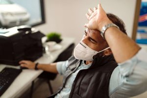 Unwell Office Worker at Workplace