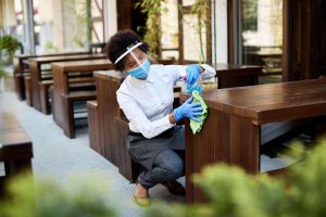 Cafe Table Cleaning