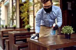 Outdoor Cafe Cleaning